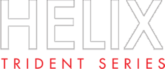 Helix Trident Series title in white and red text