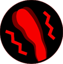 red vibrating icon